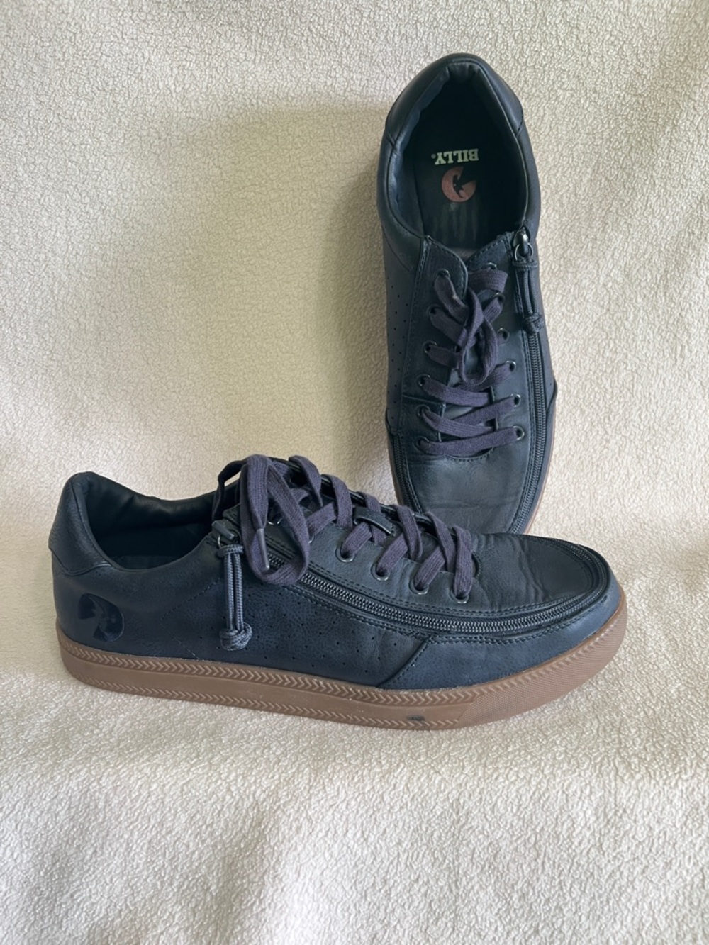 Billy Footwear Sneakers Men’s 13 M Adaptive Zip Low Top Navy Inclusive Design